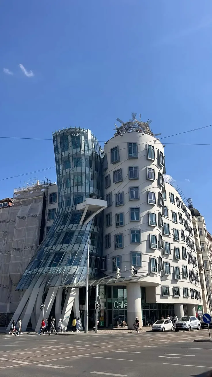 The Dancing House on the riverfront